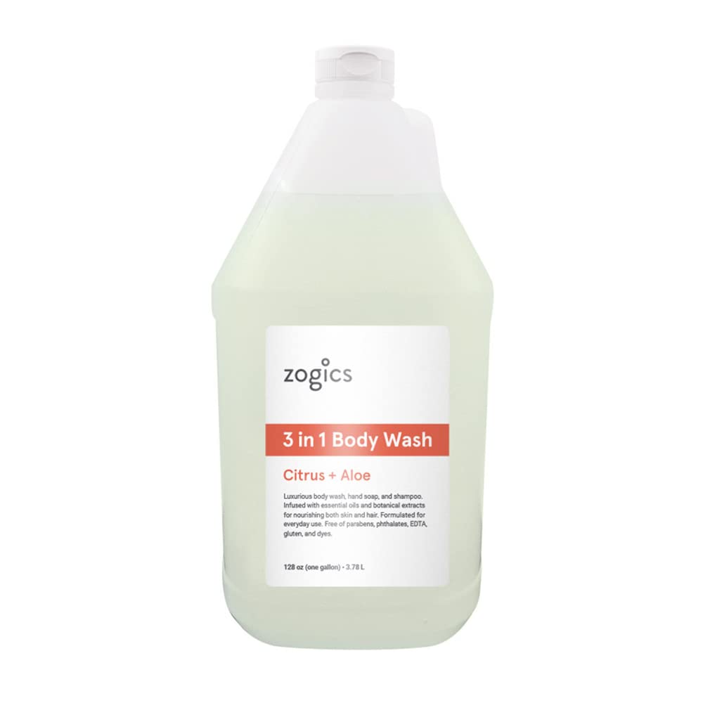 Zogics 3-in-1 Body Wash Liquid Refill for All Skin Types