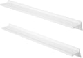 48 in Floating Shelves Wall Mounted Set of 2 - Long Rustic White