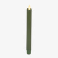 Luminara Flameless Taper Candle 1x9.5 in Loden Green - Realistic Glow