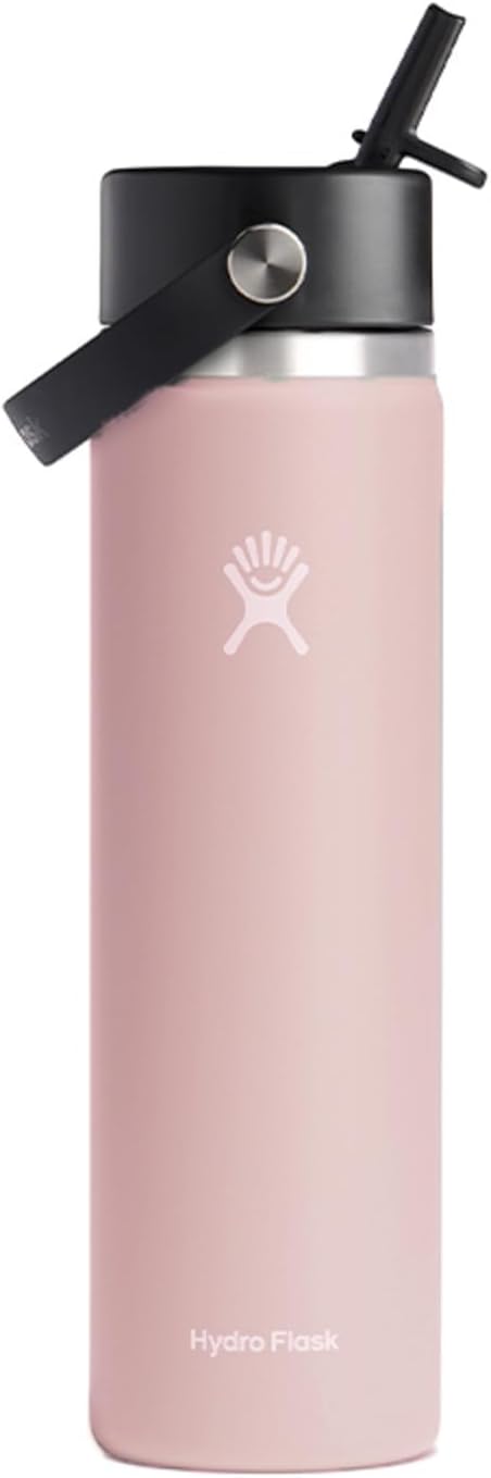 Hydro Flask 24 Oz Wide Mouth Water Bottle with Flex Straw Cap