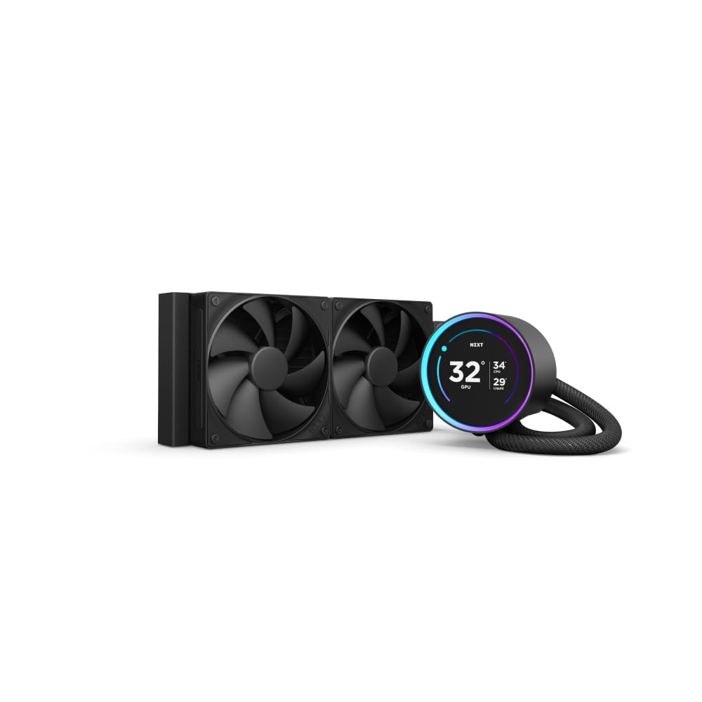 NZXT Kraken Elite 240 AIO CPU Liquid Cooler with LCD Display
