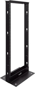 25U 2 Post Open Frame Server Rack for 19 in Equipment - Space Saving