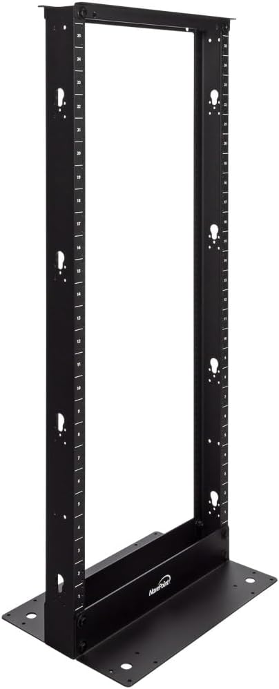 NavePoint 25U 2 Post Open Frame Server Rack for IT Devices