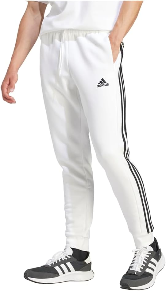adidas Men's Essentials Fleece Tapered Cuff Pants for Comfort