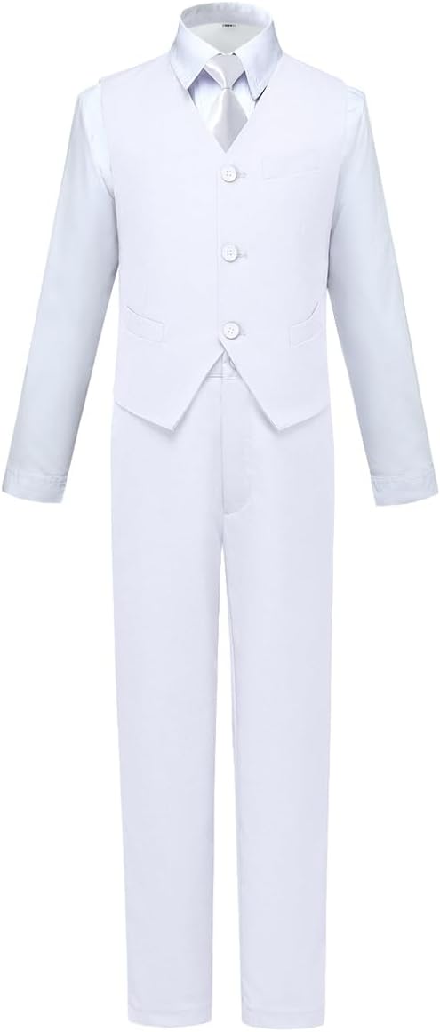 Visaccy Boys Slim Fit Dress Clothes for Special Occasions