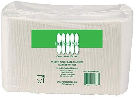 500-Count White Cocktail Napkins - Premium Quality