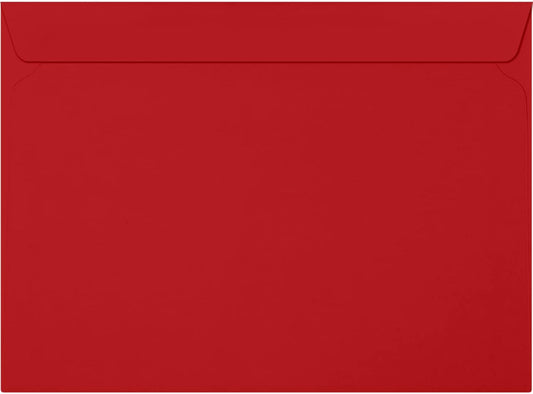LUXPaper 9 x 12 Booklet Envelopes in Ruby Red for All Uses