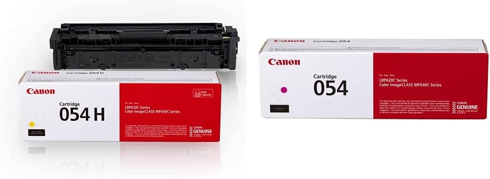 Canon Genuine Toner Cartridge 054 Yellow and Magenta High Capacity