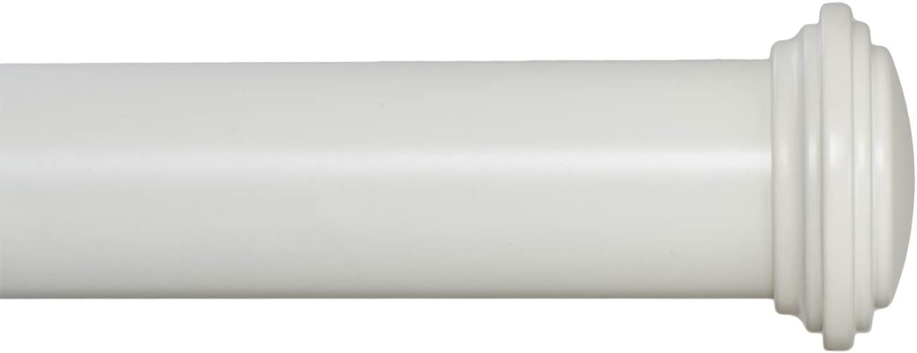 Ivilon Decorative Window Curtain Rod with Unique End Cap Design