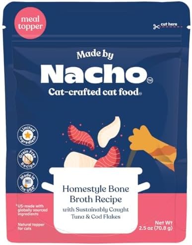 Made by Nacho Wet Cat Food Homestyle Bone Broth Topper Review