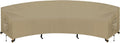 Outdoor Sectional Sofa Cover for Curved Patio - Waterproof, UV Guard