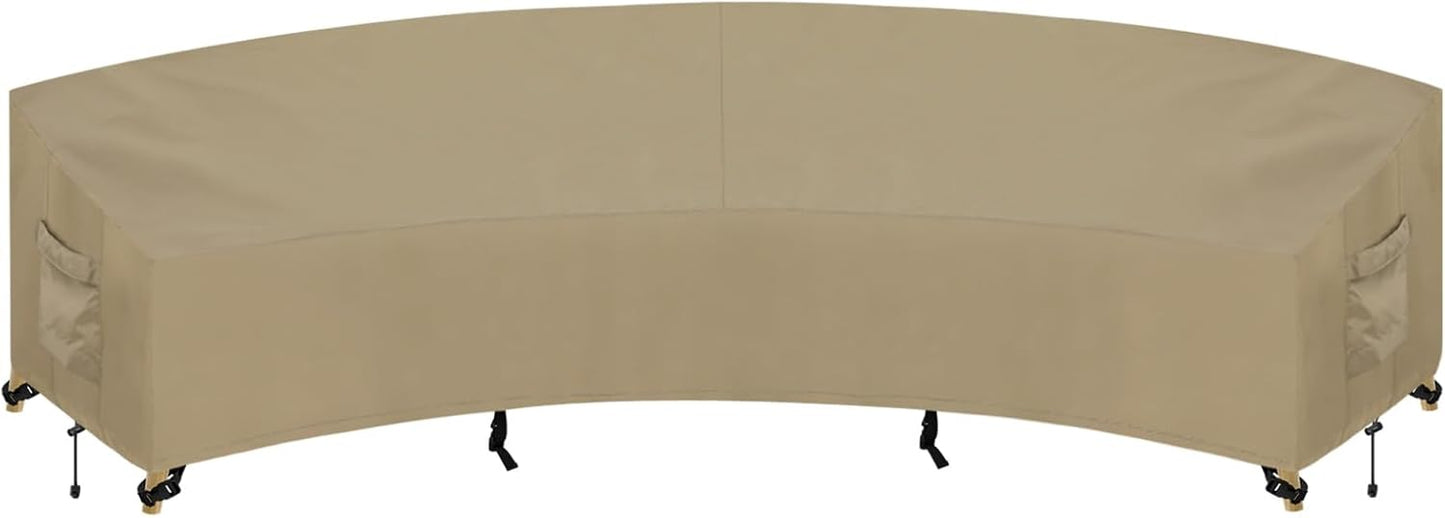 PureFit Outdoor Sectional Sofa Cover for Curved Patio Furniture