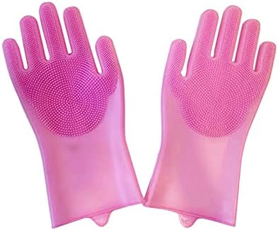 Gentle Pet Grooming Glove - Long & Short Fur - Pink