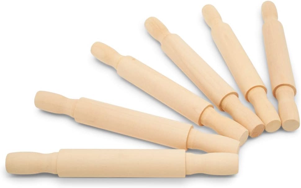 Wooden Mini Rolling Pin for Baking and Crafting Fun