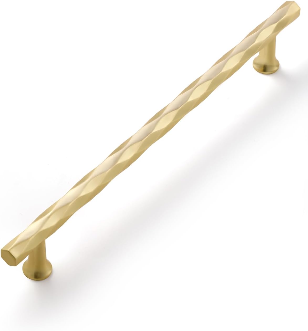 Brushed Gold Cabinet Pulls 7.56in Hole Center Decorative Handles
