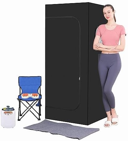 Portable Full Body Home Sauna | 1100W Steamer, Remote Control