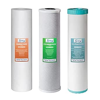 iSpring F3WGB32BM 4.5 x 20 Whole House Water Filter Set