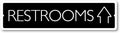 GRX1489 Indoor/Outdoor Plastic Sign for Restrooms - Large Size