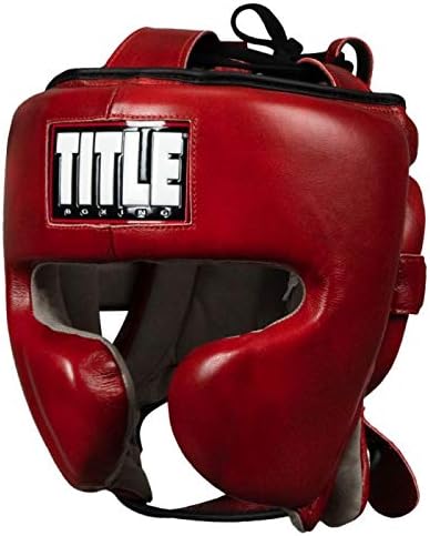 TITLE Boxing Blood Red Sparring Headgear - Ultimate Protection