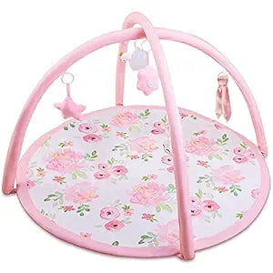 Baby Gym Infant Play Mat for Newborns with 5 Toys Included