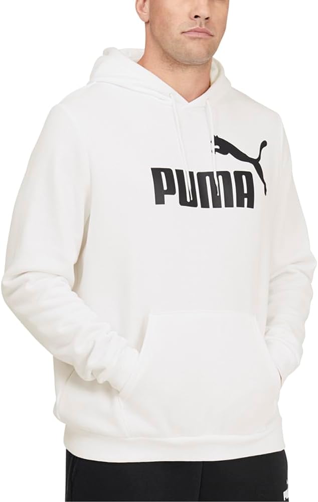 PUMA mens Essentials Logo Fleece Hoodie for Comfort and Style