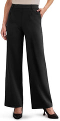 Womens Dress Pants 27in/29in/31in Wide Leg Pull On - Business Casual