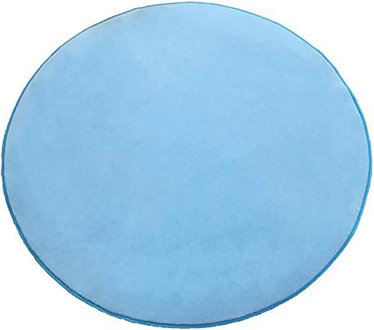 Cozy Kids Teepee Round Rug Set - Light Blue