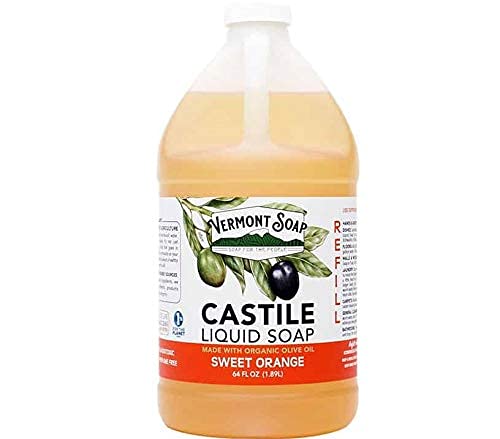 Vermont Pure Castile Soap Orange for Sensitive Skin and Hair