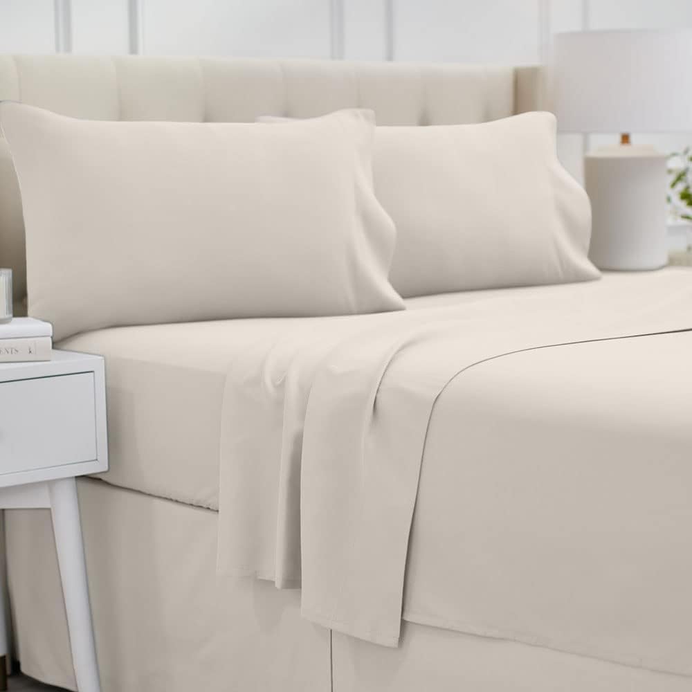 lalaLOOM King Bed Sheet Set - Soft Microfiber Luxury Bedding