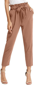 GRACE KARIN Women Work Pants - Stylish High Waist Trousers