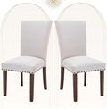 COLAMY Upholstered Parsons Dining Chairs Set of 2 for Comfort