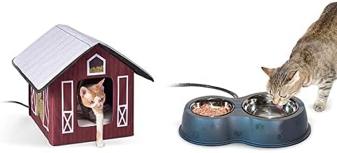 Heated Kitty House & Bowl Combo for Happy Cats!