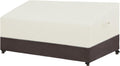 Patio Sofa Cover 104x40x35 in Beige/Brown - UV Resistant Waterproof