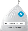 simplehuman Code N 200 Count Genuine Custom Fit Liners - Durable