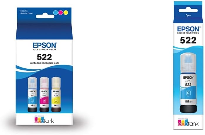 EPSON EcoTank Ink Bottle Color Combo Pack for Vivid Printing