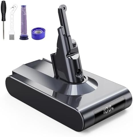 Long-Lasting 21.6V 8.0Ah Dyson V8 Battery Replacement by Rvacbos