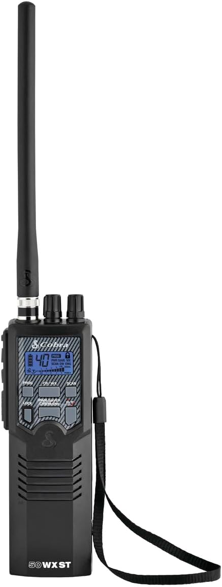 Cobra HH50WXST Handheld CB Radio with NOAA Alerts and More