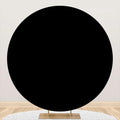 ChloropLastid Round Backdrop Cover Pure Black 8.2ft - Seamless Elastic