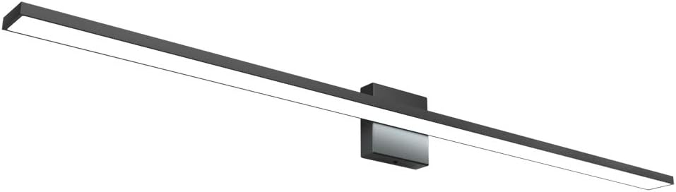 Ralbay 48in Modern LED Black Vanity Light for Bathroom Lighting