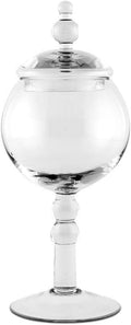 WEDDINGSTAR Large Glass Apothecary Candy Jar Footed Globe Bowl