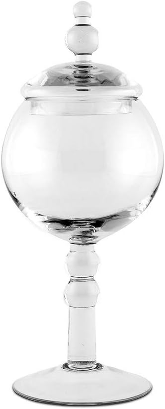 Large Glass Apothecary Candy Jar with Lid for Elegant Displays