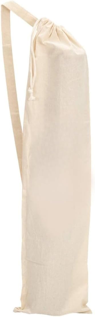 Organic Cotton Yoga Mat Tote - Lightweight & Washable