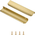 Satanga 6.3in Hole Center Brushed Brass Cabinet Pulls - 10 Pack