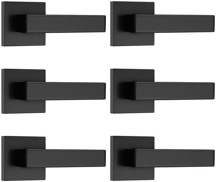 Probrico 6 Pack Dummy Door Levers for Closets and Doors