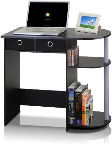 Furinno Go Green Laptop Desk - Space-Saving with 2 Drawers