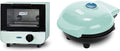Mini Toaster Oven Cooker for Bread, Bagels & Paninis - Compact Aqua