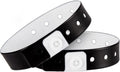 Ouchan Plastic Wristbands Black 500 Pack - Durable Event Bands