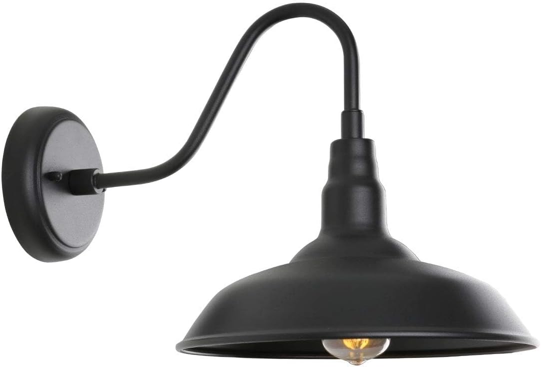 Black Gooseneck Barn Light for Stylish Outdoor Illumination