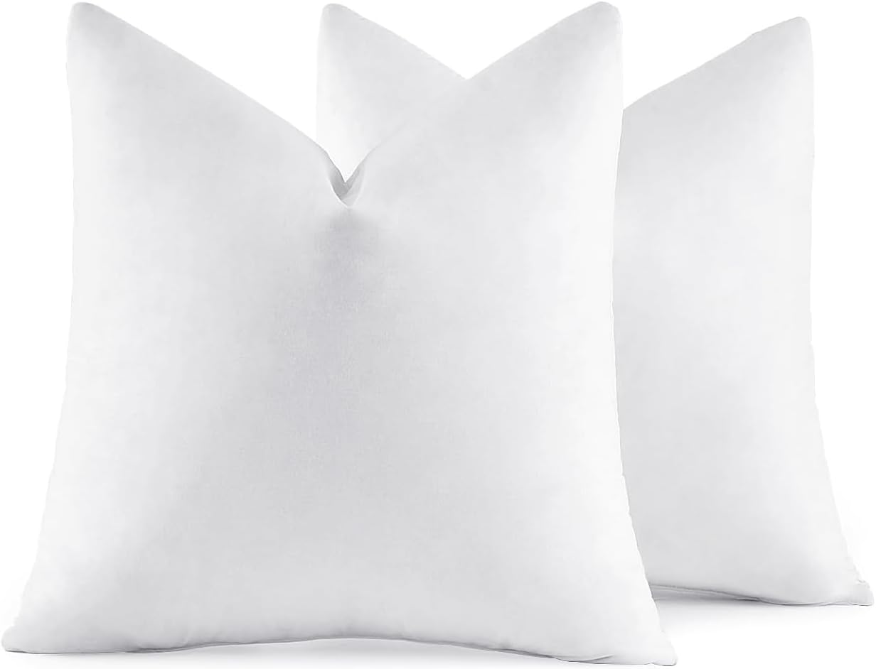 MIULEE 30x30 Pillow Inserts for Couch Sofa Bed - Set of 2