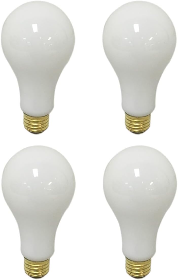 3 Way Incandescent Light Bulb Set of 4 for Warm Lighting